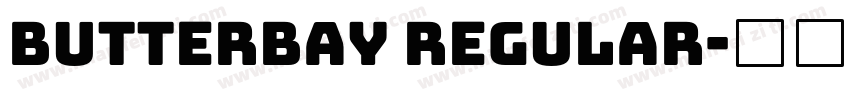 butterbay regular字体转换
